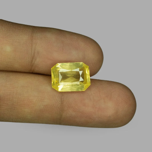 Natural Yellow Sapphire Octagonal Mixed Cut - 8.58 Carats