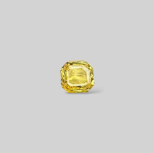 Natural Yellow Sapphire Octagonal Step Cut - 4.64 Carats