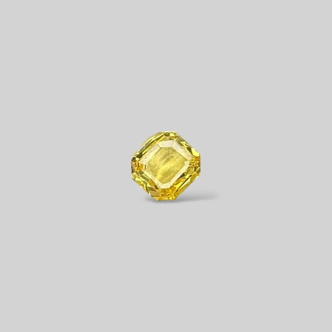 Natural Yellow Sapphire Octagonal Step Cut - 4.64 Carats