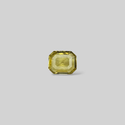 Natural Yellow Sapphire Octagonal Step Cut - 5.09 Carats
