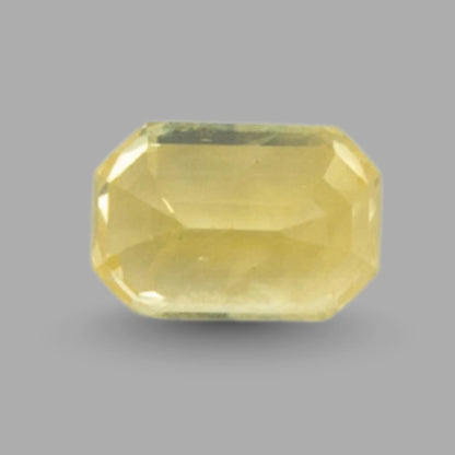 Natural Yellow Sapphire Octagonal Step Cut - 5.20 Carats