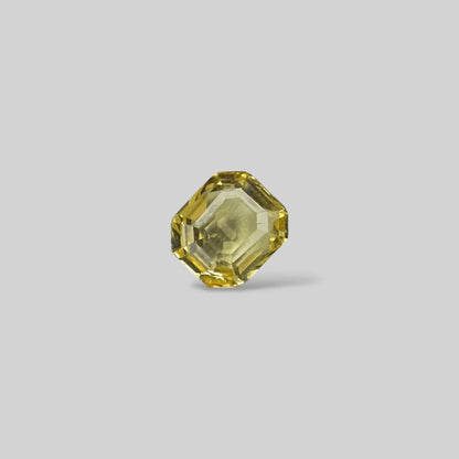 Natural Yellow Sapphire Octagonal Step Cut - 5.33 Carats