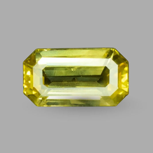 Natural Yellow Sapphire Octagonal Step Cut - 6.16 Carats