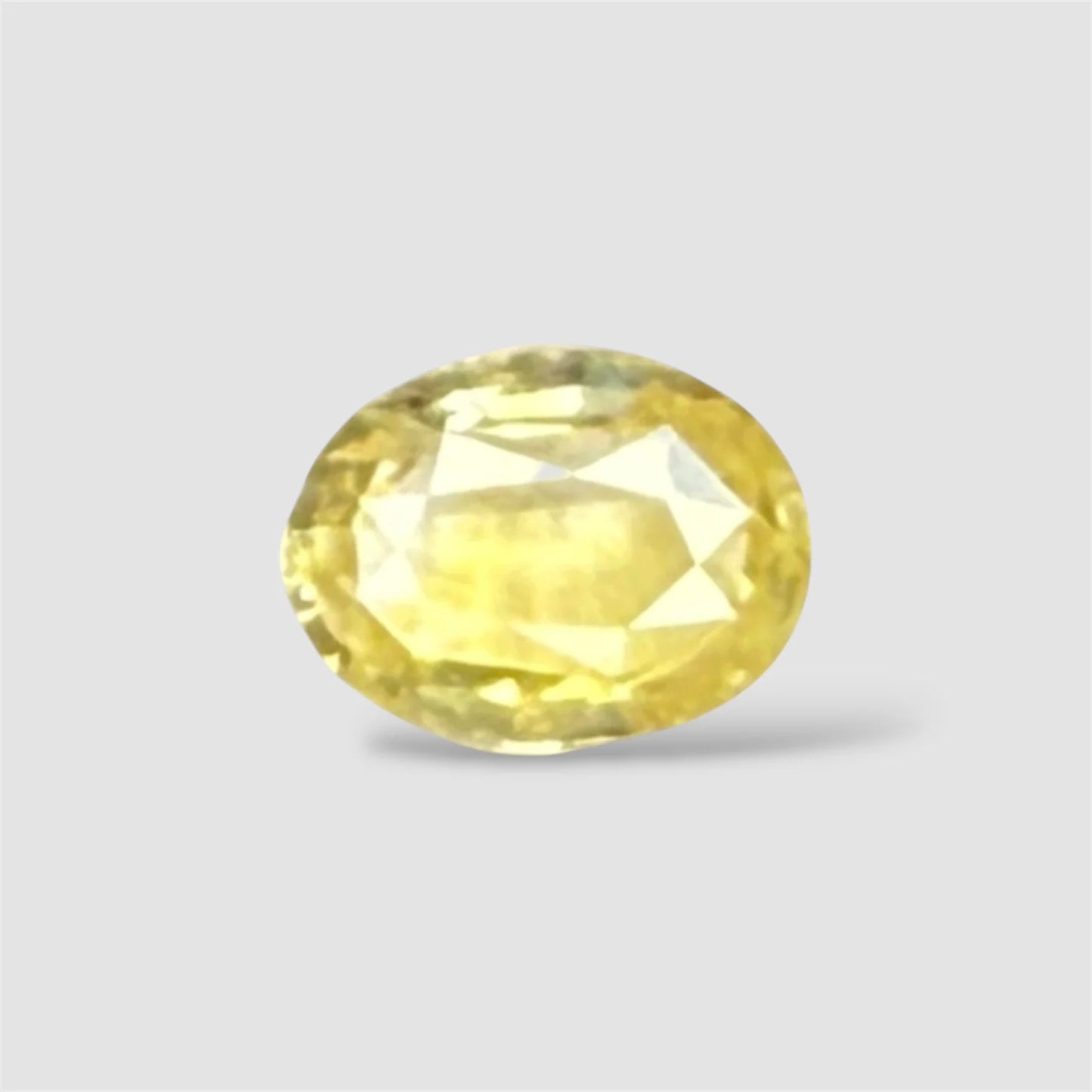 Natural Yellow Sapphire Oval/Faceted Cut - 3.11 Carats