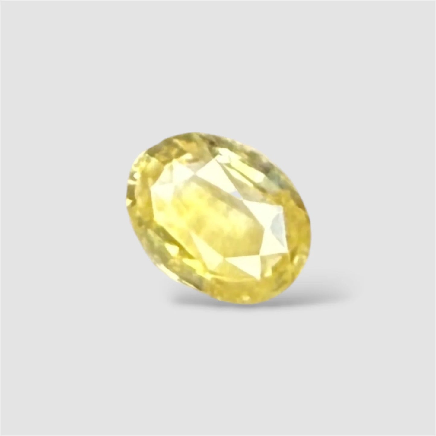 Natural Yellow Sapphire Oval/Faceted Cut - 3.11 Carats