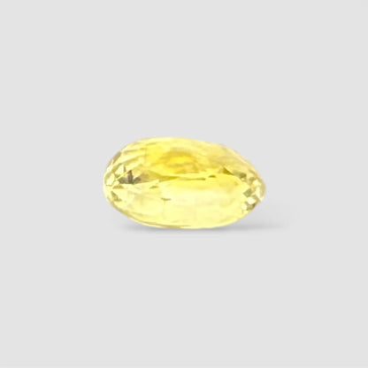 Natural Yellow Sapphire Oval/Faceted Cut - 3.11 Carats