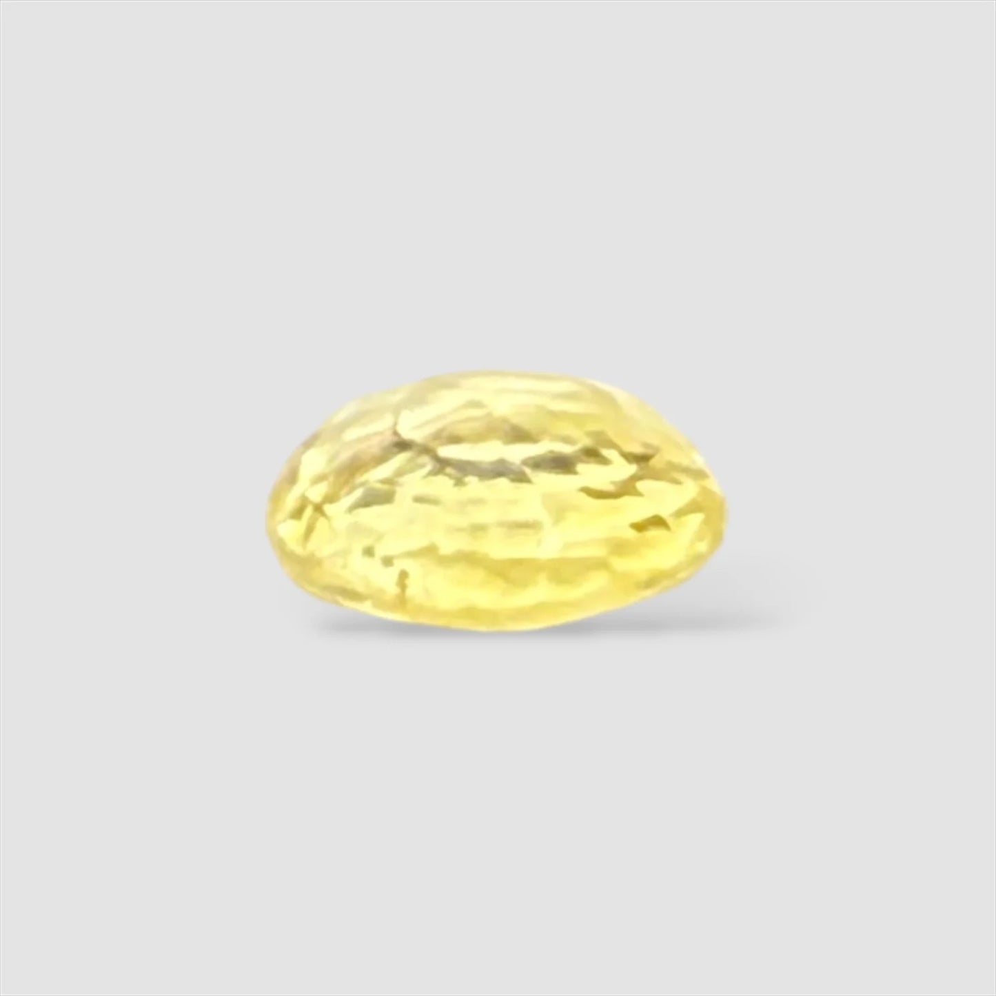 Natural Yellow Sapphire Oval/Faceted Cut - 3.12 Carats