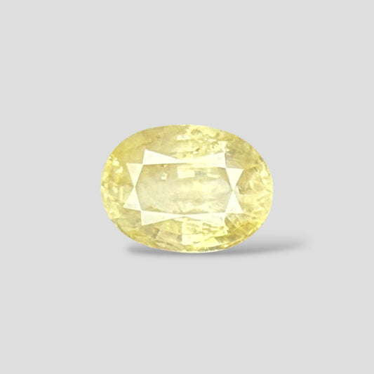 Natural Yellow Sapphire Oval Mixed Cut - 10.22 Carats