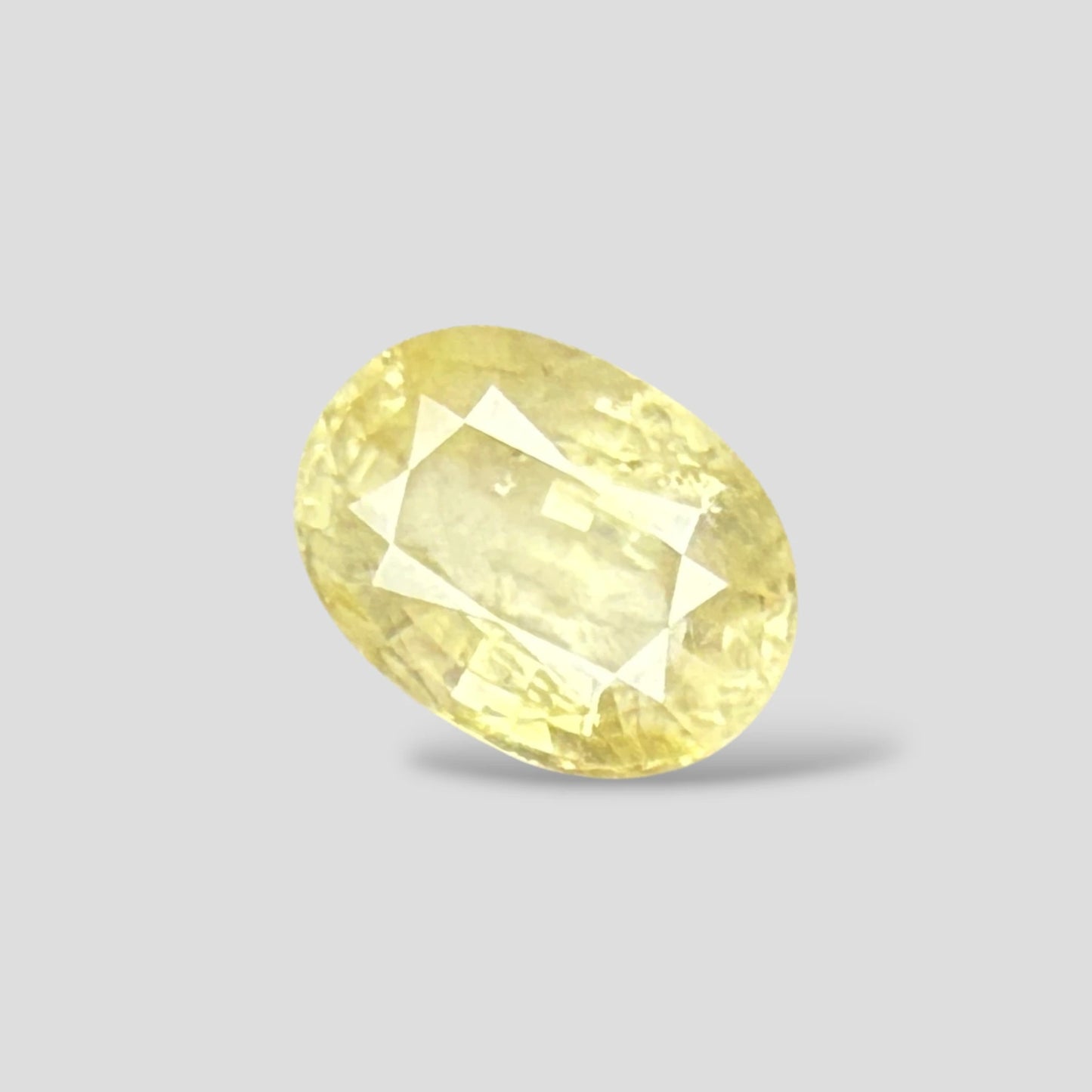 Natural Yellow Sapphire Oval Mixed Cut - 10.22 Carats