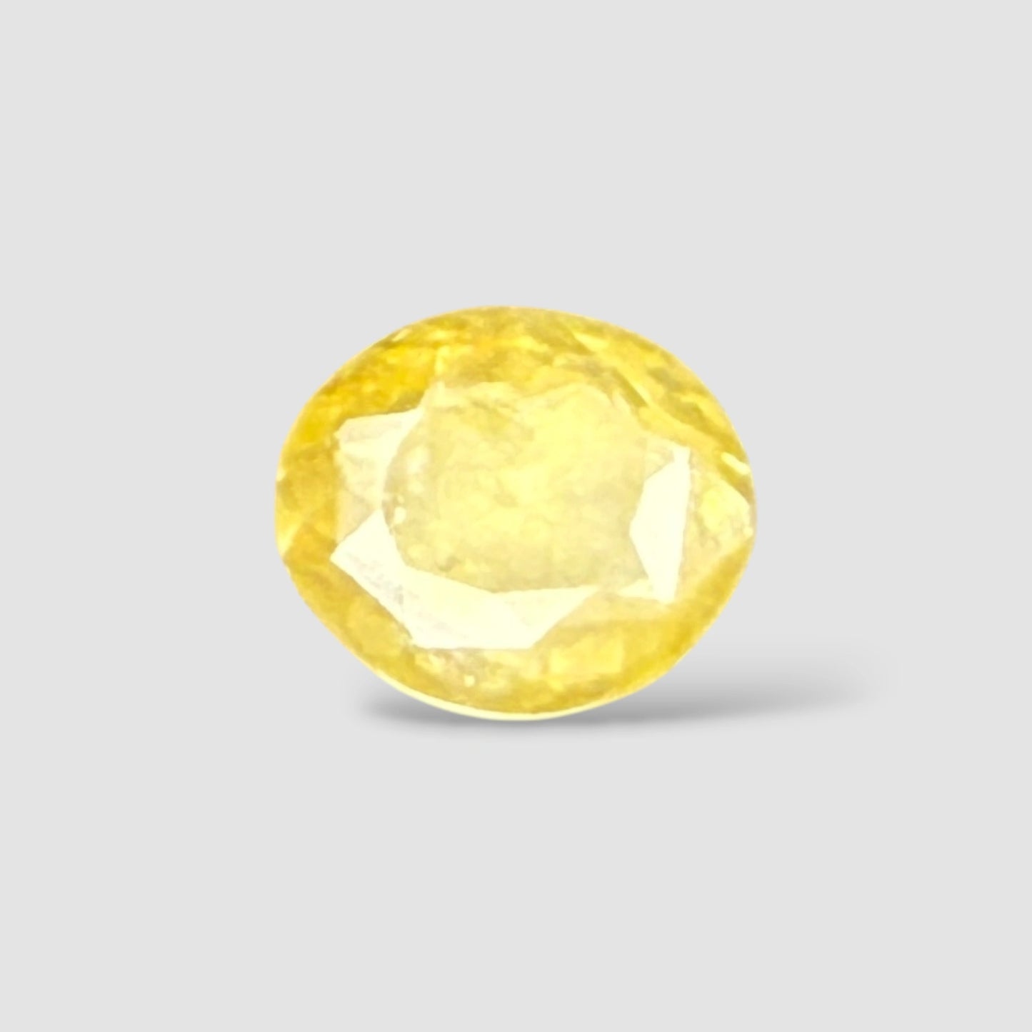 Natural Yellow Sapphire Oval Mixed Cut - 3.65 Carats