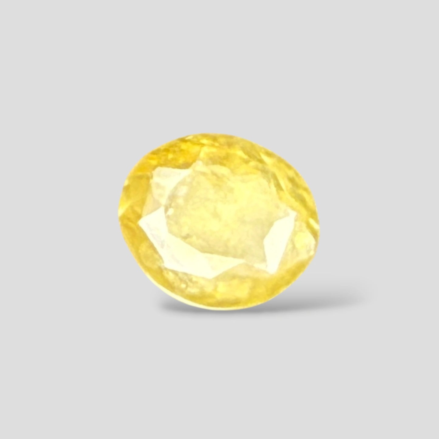 Natural Yellow Sapphire Oval Mixed Cut - 3.65 Carats