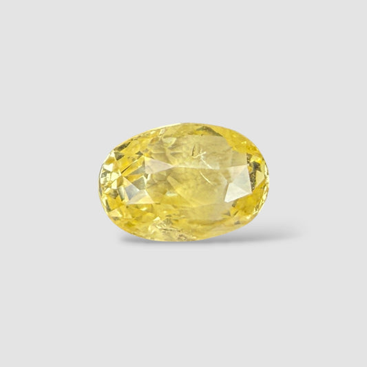 Natural Yellow Sapphire Oval Mixed Cut - 4.01 Carats