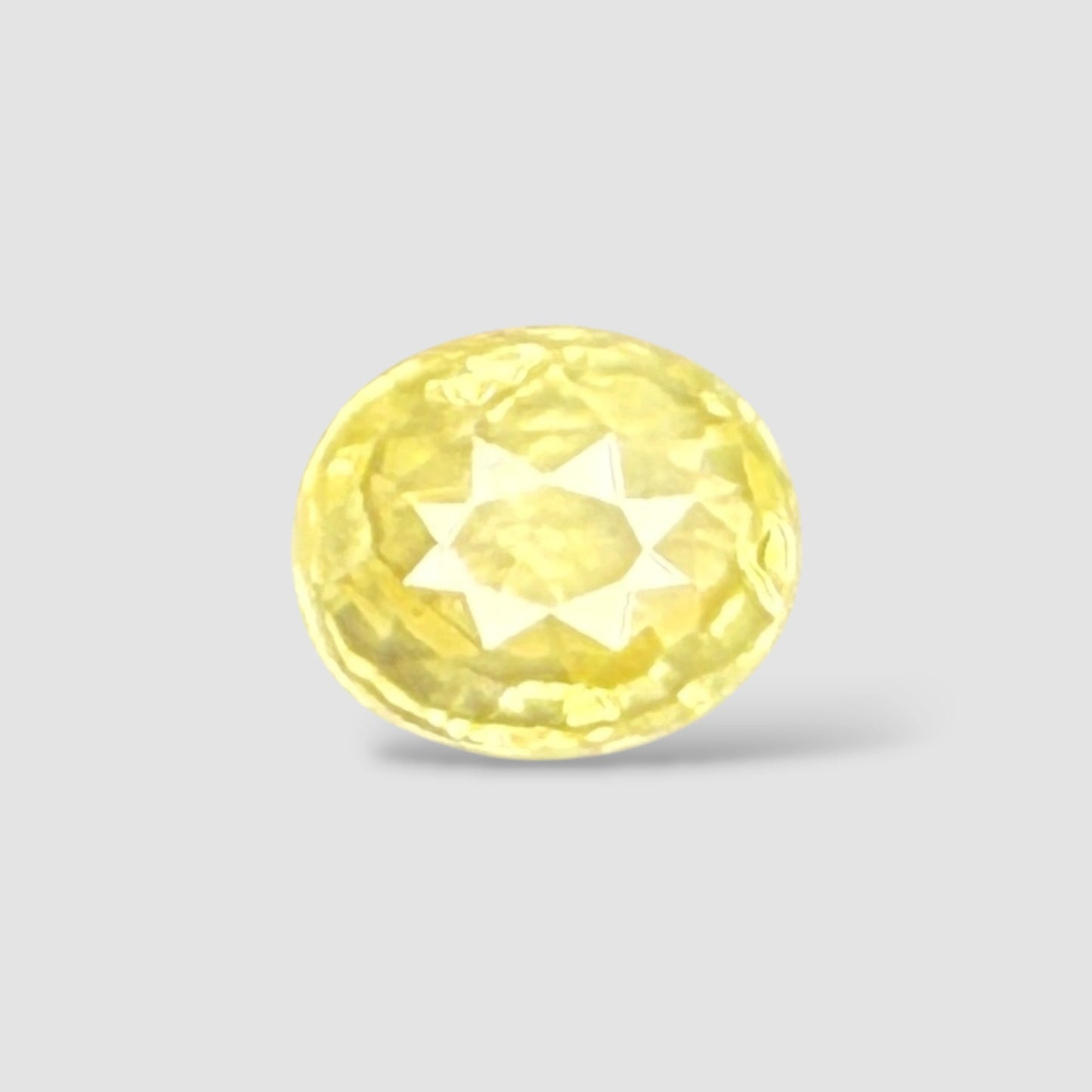Natural Yellow Sapphire Oval Mixed Cut - 4.06 Carats