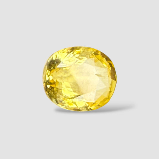 Natural Yellow Sapphire Oval Mixed Cut - 4.14 Carats