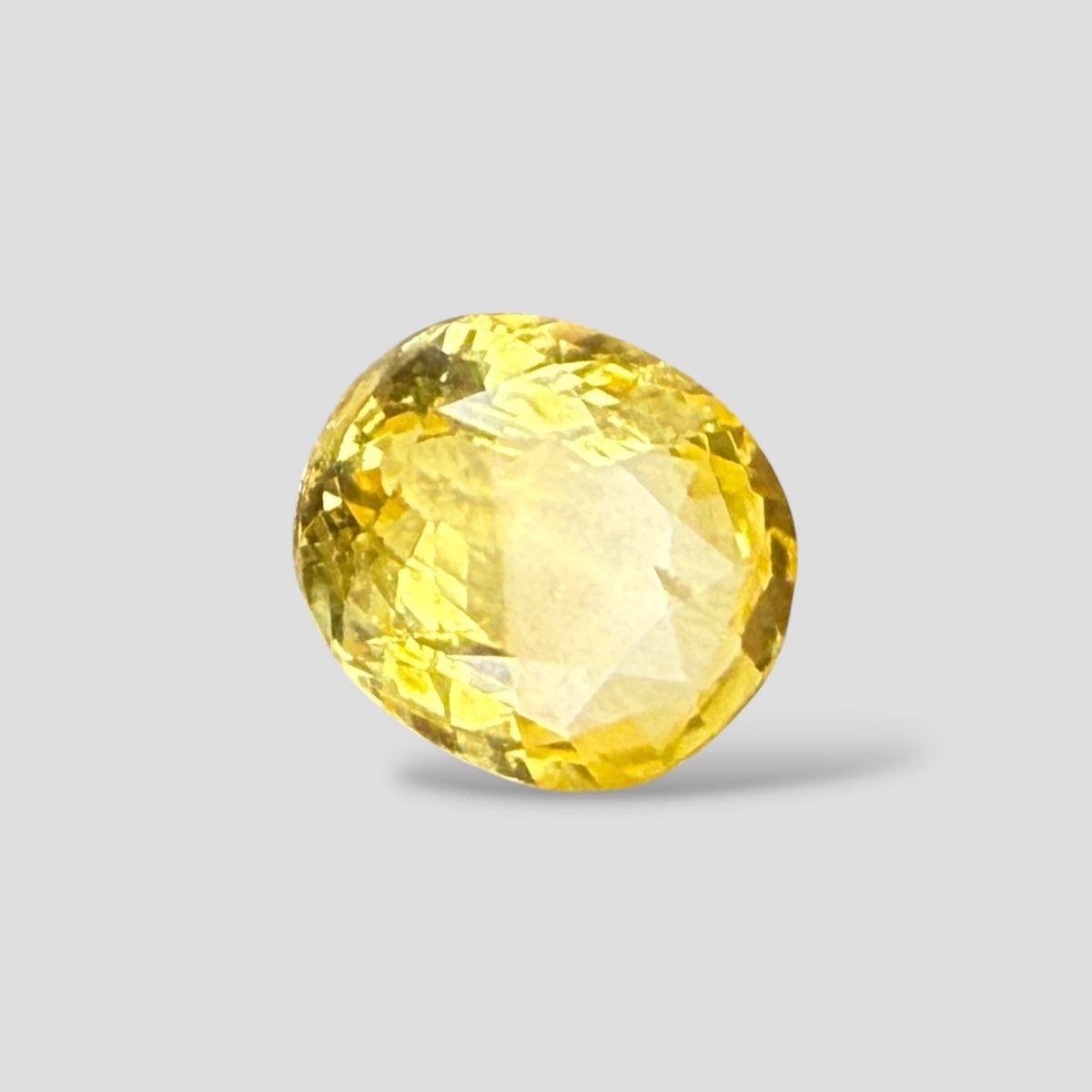 Natural Yellow Sapphire Oval Mixed Cut - 4.14 Carats