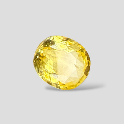 Natural Yellow Sapphire Oval Mixed Cut - 4.14 Carats