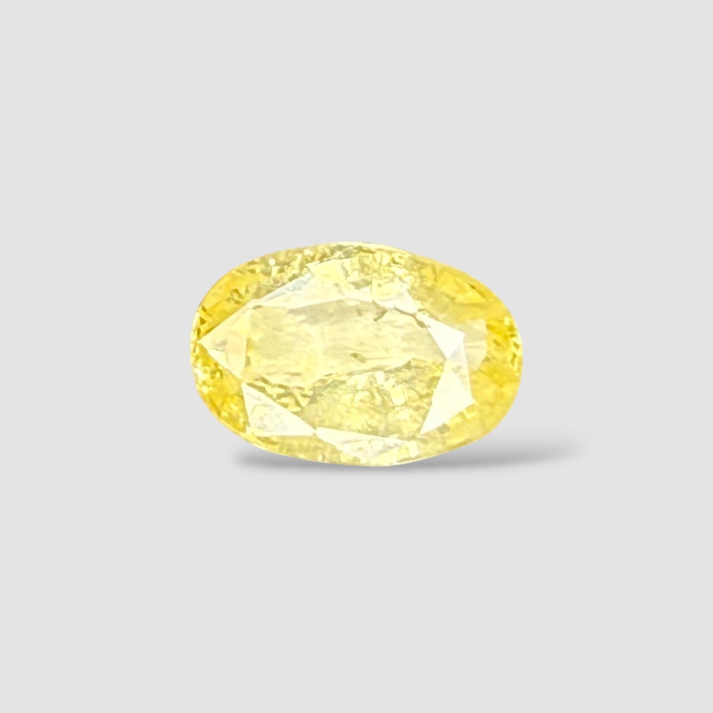 Natural Yellow Sapphire Oval Mixed Cut - 5.03 Carats