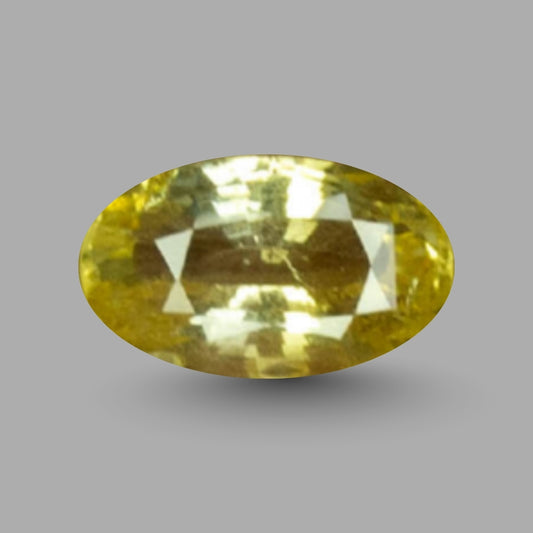 Natural Yellow Sapphire Oval Mixed Cut - 5.15 Carats
