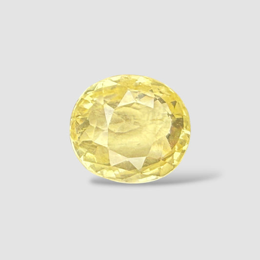 Natural Yellow Sapphire Oval Mixed Cut - 5.88 Carats