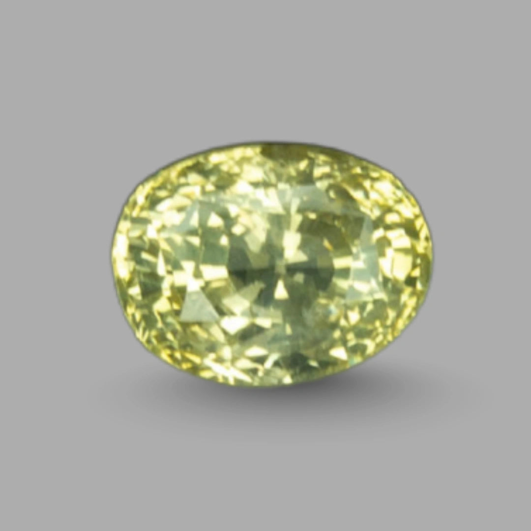 Natural Yellow Sapphire Oval Mixed Cut - 6.19 Carats