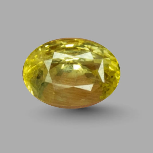 Natural Yellow Sapphire Oval Mixed Cut - 6.27 Carats