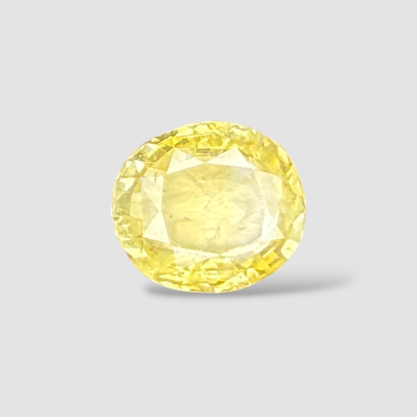 Natural Yellow Sapphire Oval Mixed Cut - 6.36 Carats