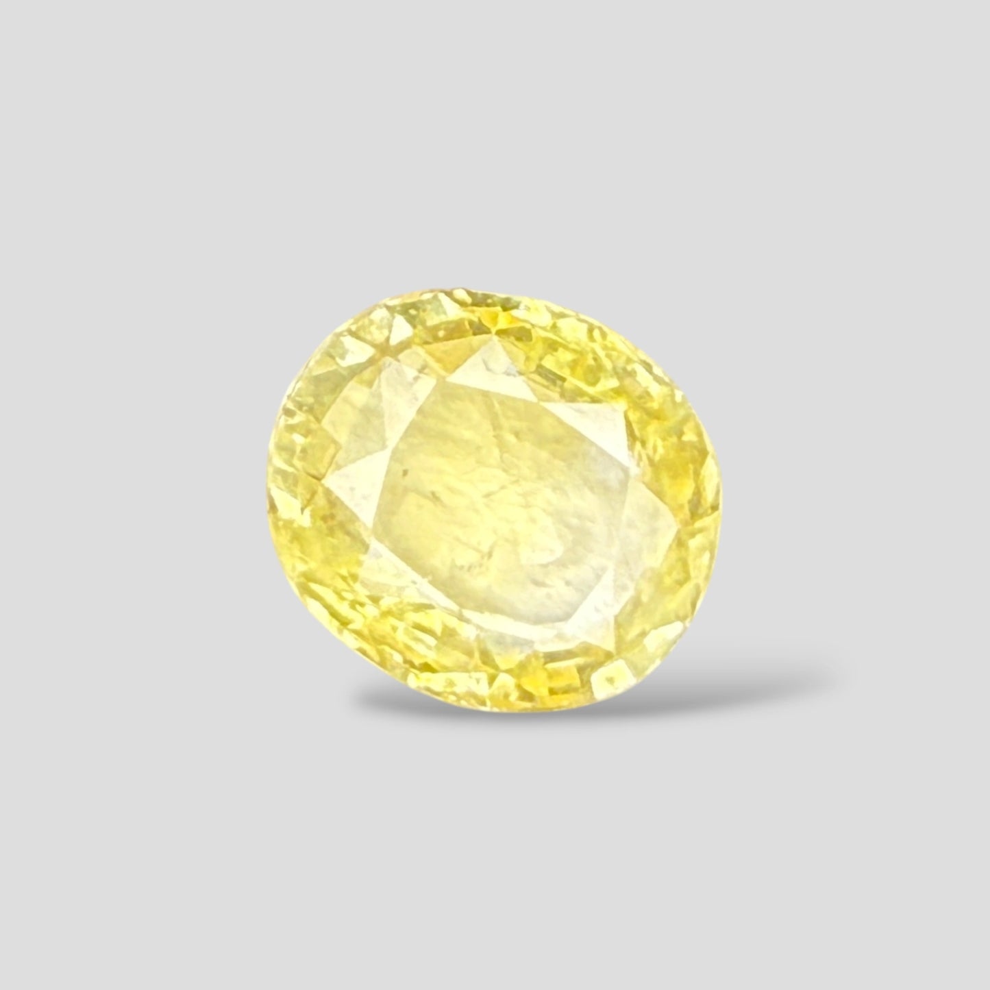 Natural Yellow Sapphire Oval Mixed Cut - 6.36 Carats