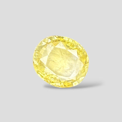 Natural Yellow Sapphire Oval Mixed Cut - 6.36 Carats