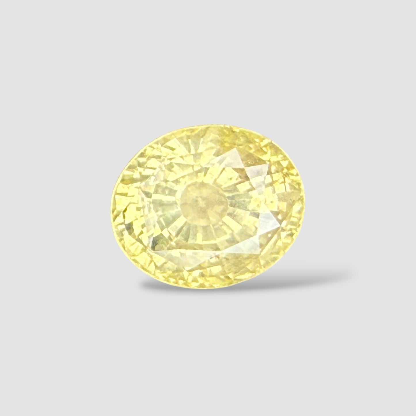 Natural Yellow Sapphire Oval Mixed Cut - 7.2 Carats