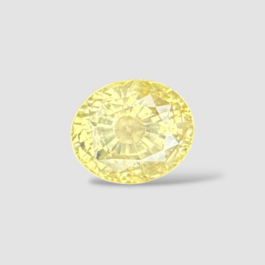 Natural Yellow Sapphire Oval Mixed Cut - 7.2 Carats