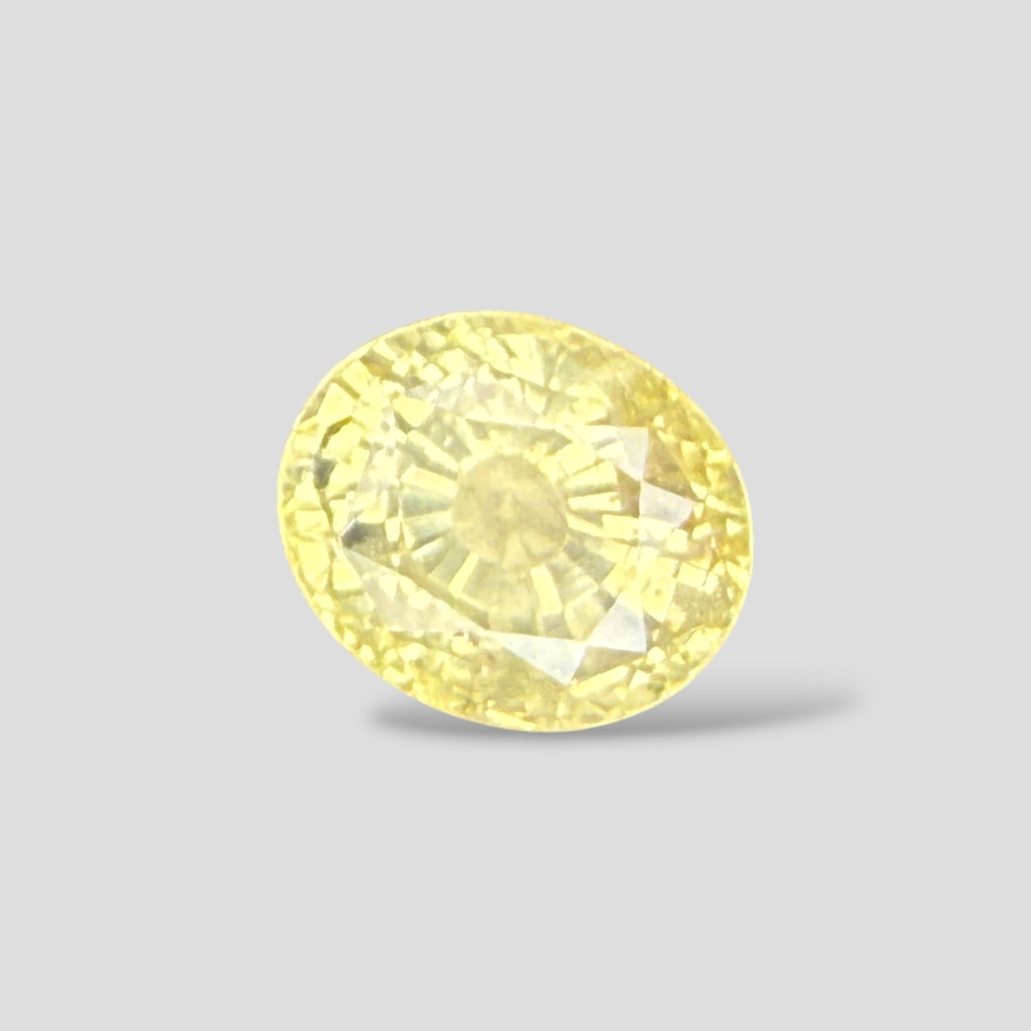Natural Yellow Sapphire Oval Mixed Cut - 7.2 Carats