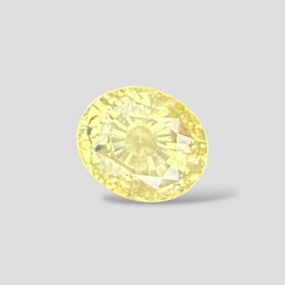 Natural Yellow Sapphire Oval Mixed Cut - 7.2 Carats