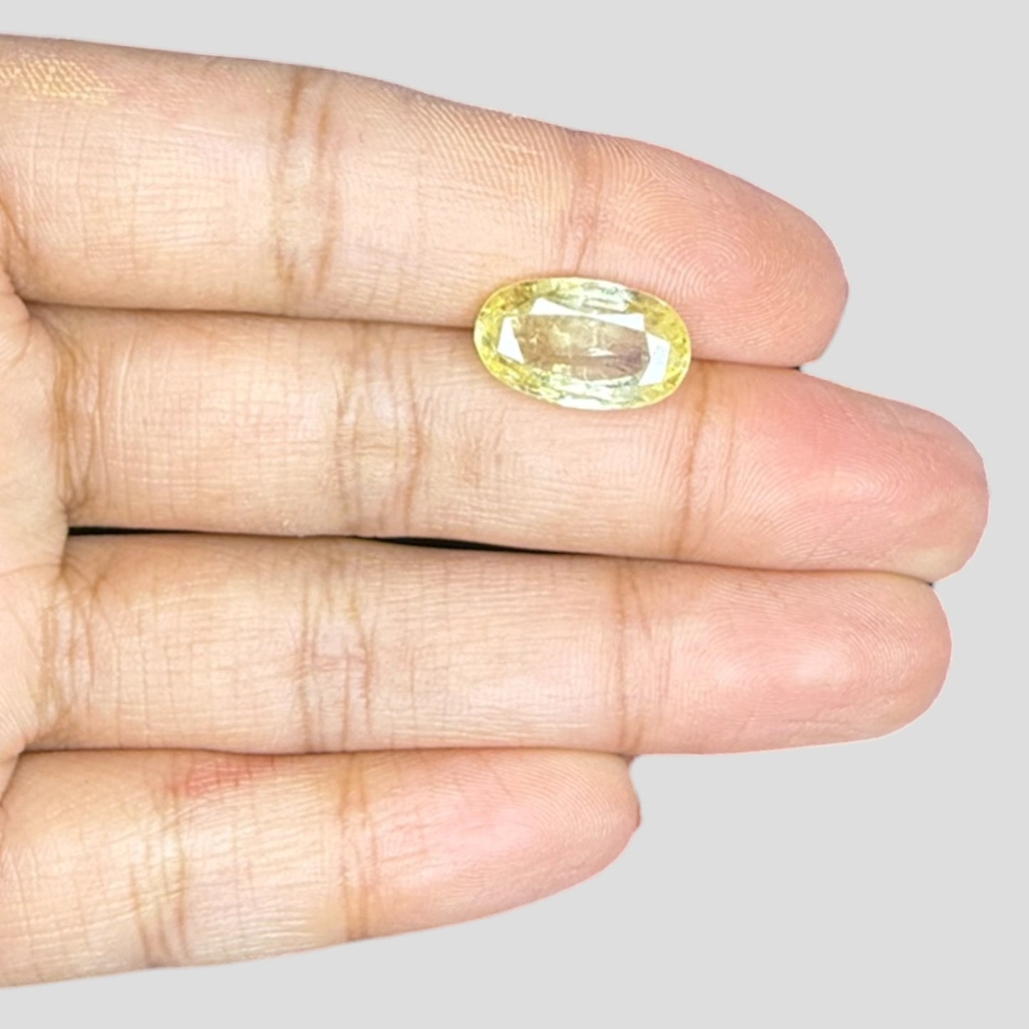 Natural Yellow Sapphire Oval Mixed Cut - 7.48 Carats