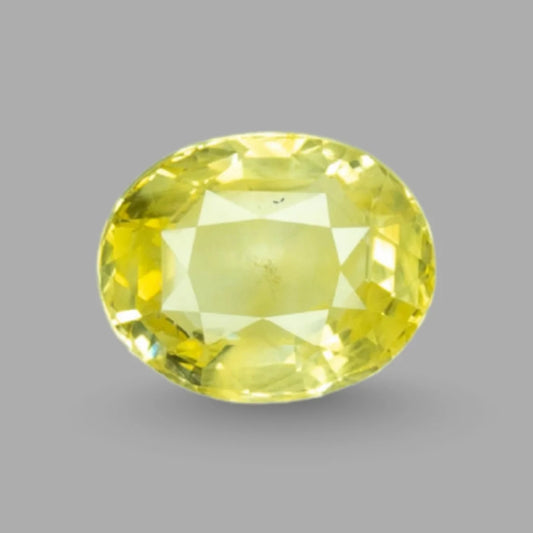 Natural Yellow Sapphire Oval Mixed Cut - 8.44 Carats