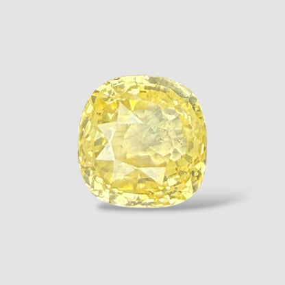 Natural Yellow Sapphire Square Cushion Mixed Cut - 4.50 Carats