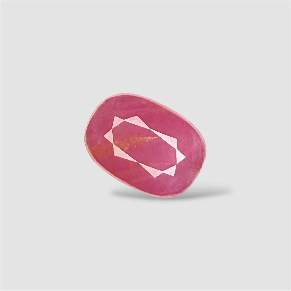 Original Certified Ruby Stone - Cushion 3.72 Carats 10.16x7.37x4.76mm Size