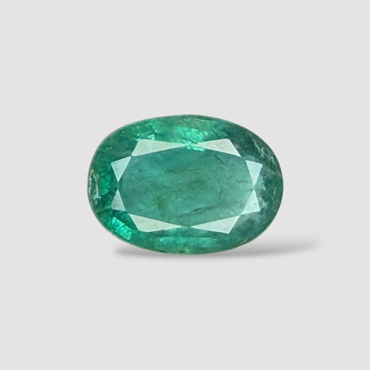 Original Emerald Stone for Sale In Oval Mixed Cut Shape 2.69 Carats 10.92x7.88x4.69mm Size