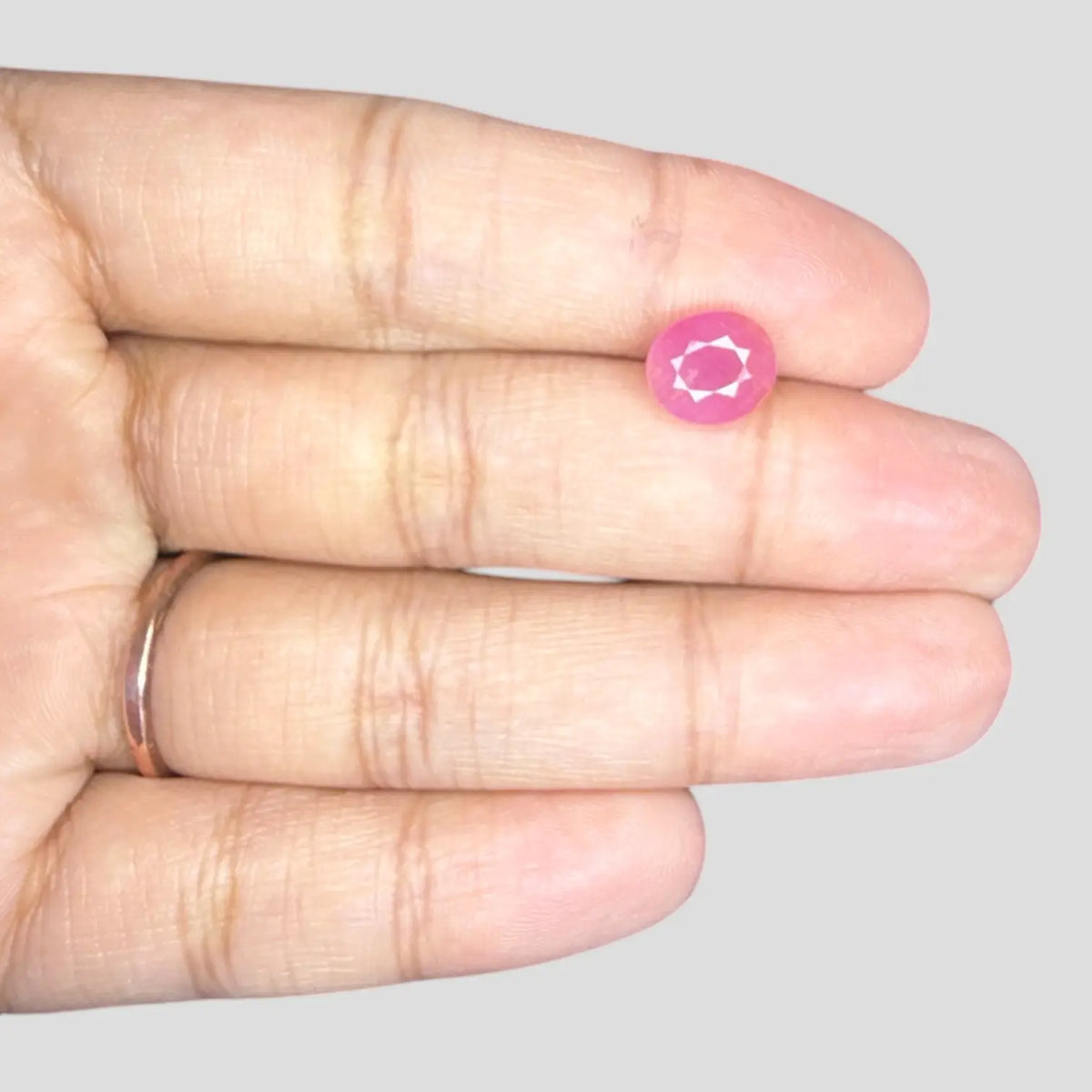 Original Natural Ruby - Oval 2.91 Carats 8.66x7.64x4.49mm Size