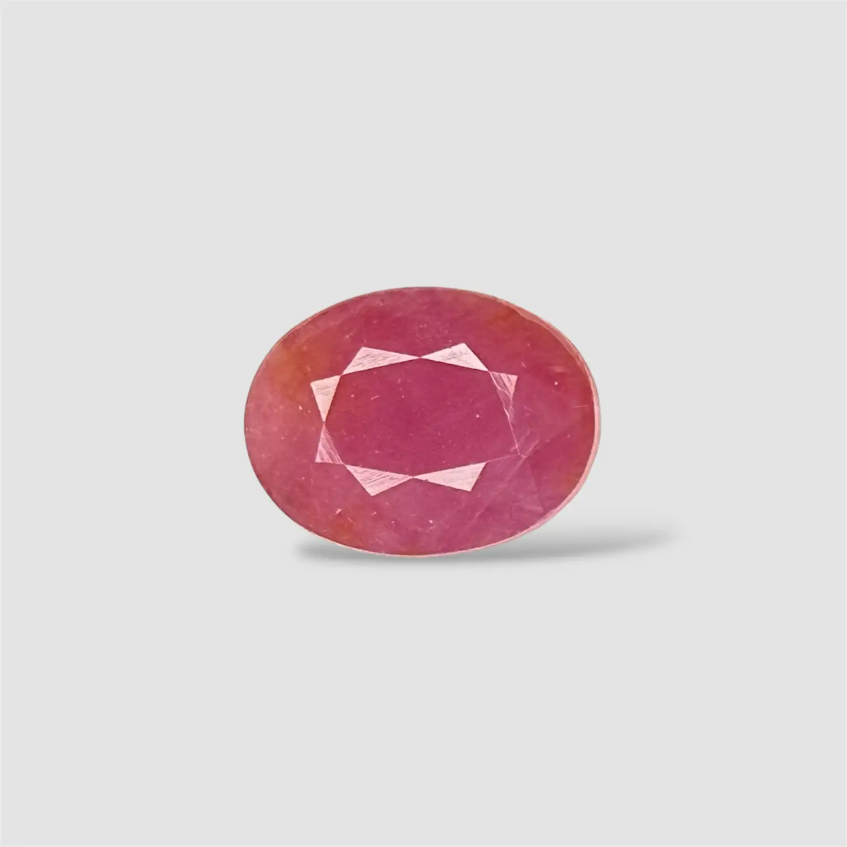 Original Natural Ruby Stone - Oval 6.5 Carats 12.34x9.34x6.29mm Size