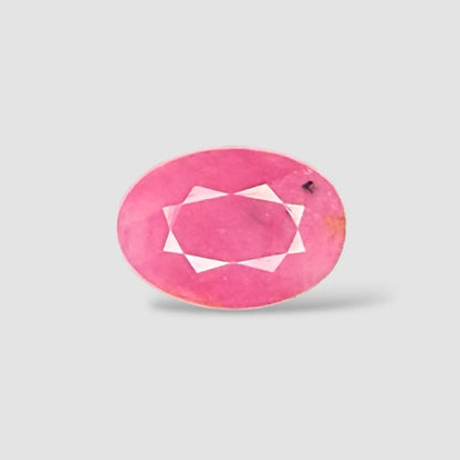 Original Ruby Gemstone - Oval 3.28 Carats 10.27x7.26x4.84mm Size
