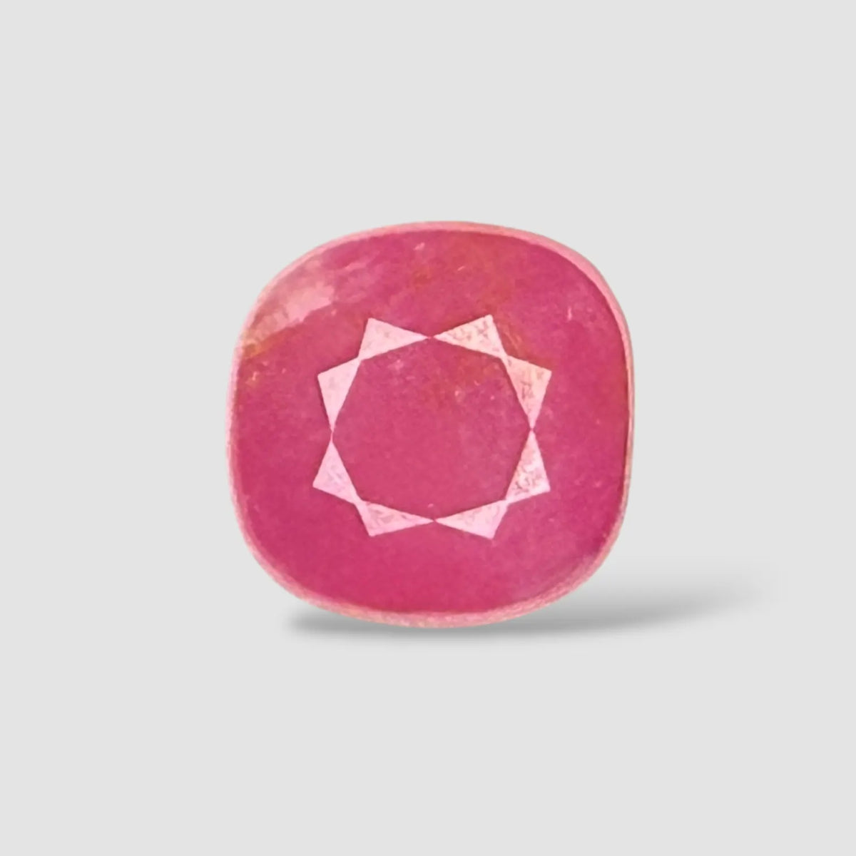 Premium Burmese Ruby Gemstone - Cushion 2.6 Carats 7.62x7.47x4.62mm Size