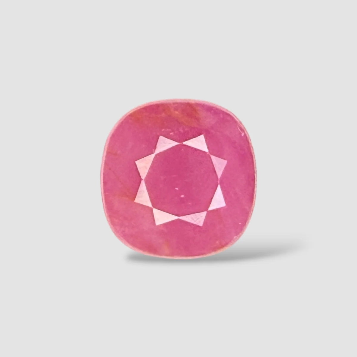 Premium Certified Ruby - Cushion 3.07 Carats 8.25x8.12x4.51mm Size