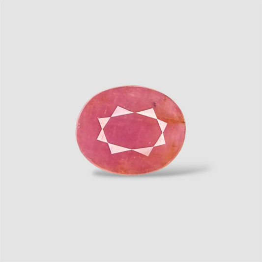 Premium Natural Ruby Stone - Oval 5.28 Carats 11.26x9.18x5.48mm Size