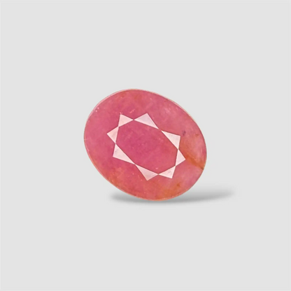 Premium Natural Ruby Stone - Oval 5.28 Carats 11.26x9.18x5.48mm Size