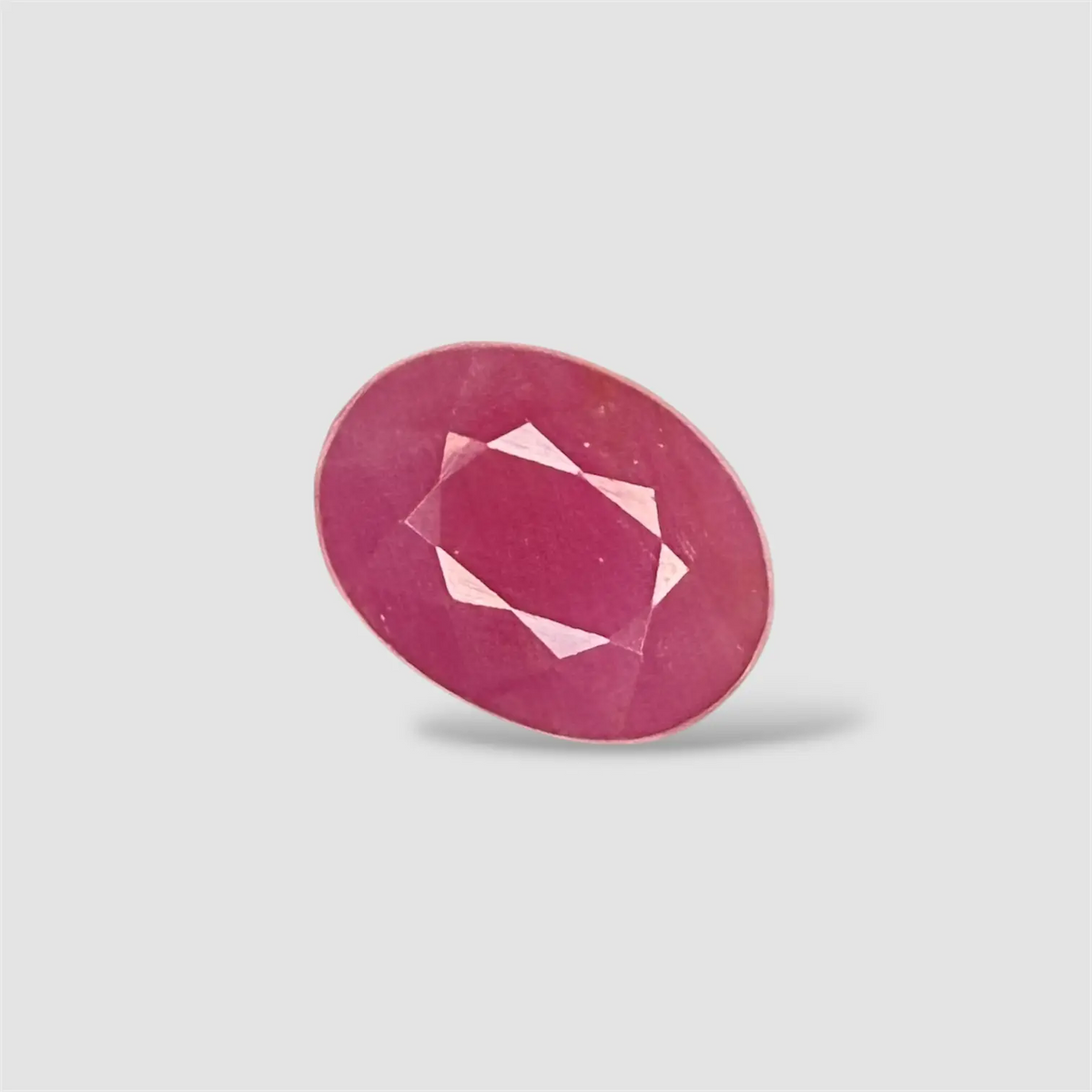 Premium Natural Ruby Stone - Oval 6.96 Carats 13.06x9.67x5.72mm Size