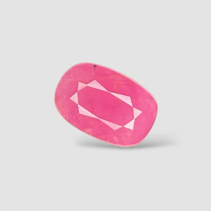 Original Ruby Stone for Sale - Cushion 3.73 Carats 10.82x7.25x4.54mm Size