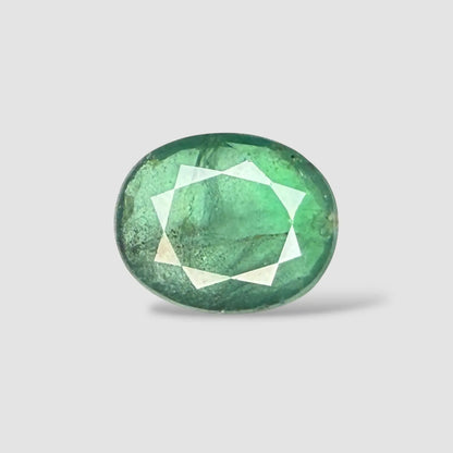 Real Natural Emerald Stone In Oval Mixed Cut Shape 8.01 Carats 15.19x12.25x5.63mm Size