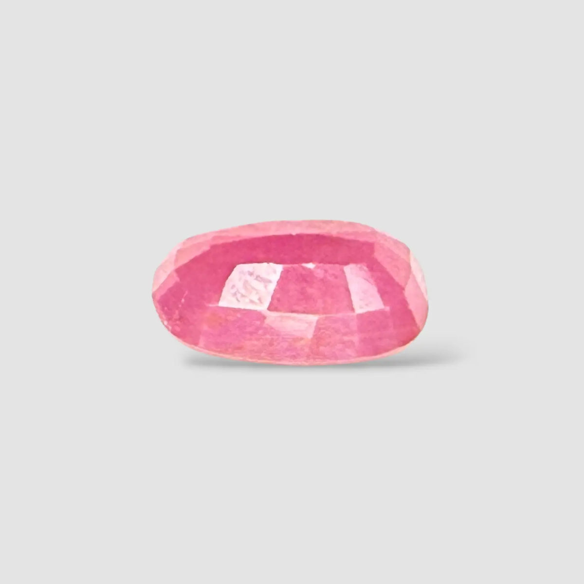 Real Natural Ruby Stone - Cushion 3.68 Carats 10.55x7.39x4.73mm Size