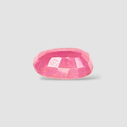 Real Natural Ruby Stone - Cushion 3.68 Carats 10.55x7.39x4.73mm Size