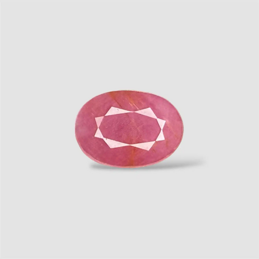 Real Ruby Gemstone - Oval 5.12 Carats 11.64x8.42x5.21mm Size